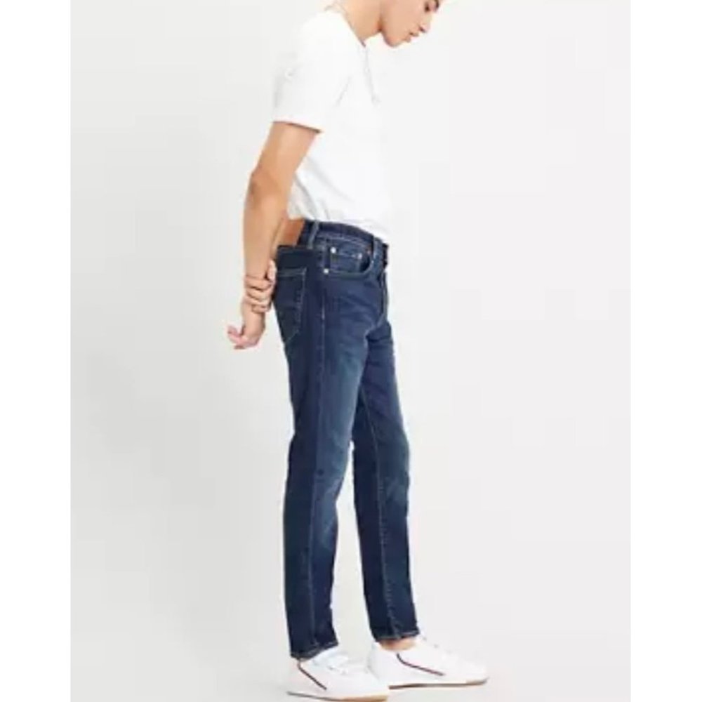 LEVI'S Dark Wash Blue 512 Slim Taper-Leg Mid-Waist Men's Jeans NWT Size W31 L32